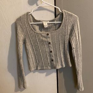 Grey crop top